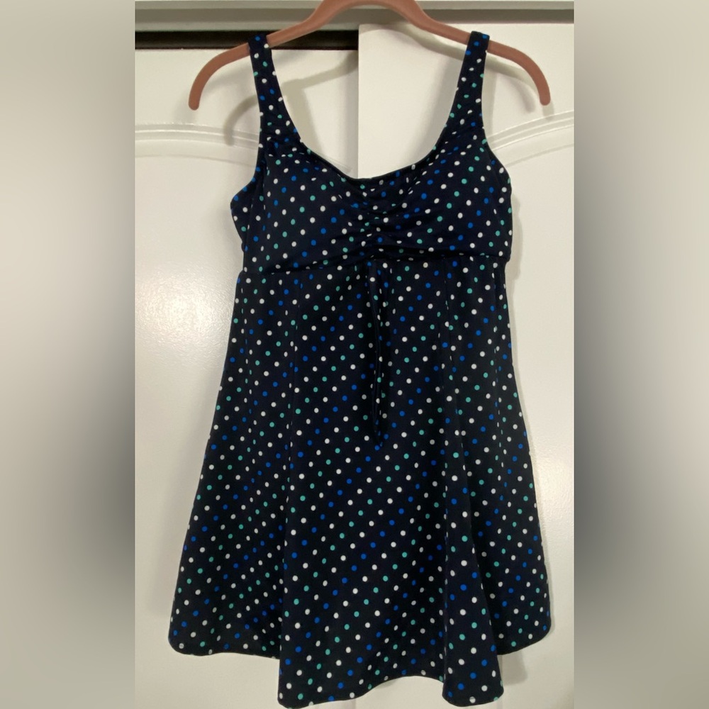 Croft & Borrow 10 Polka Dot Swim Dress